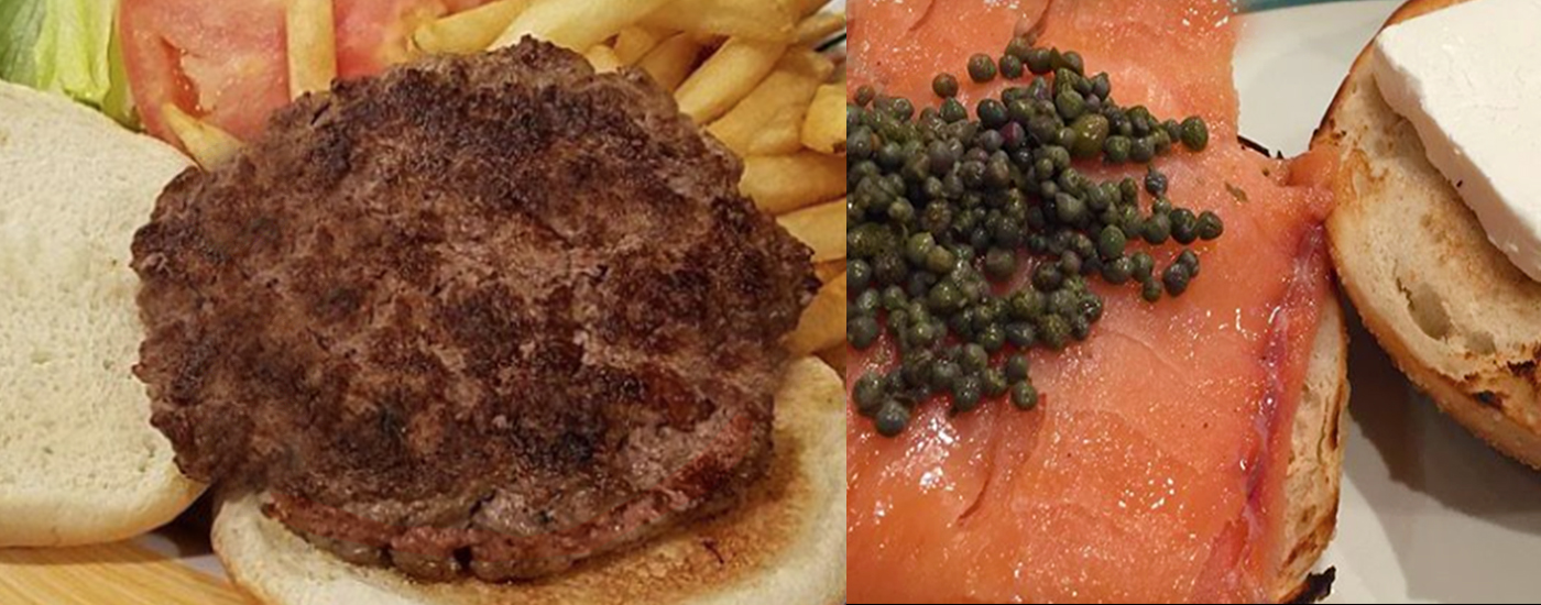 Third slide burger and lox